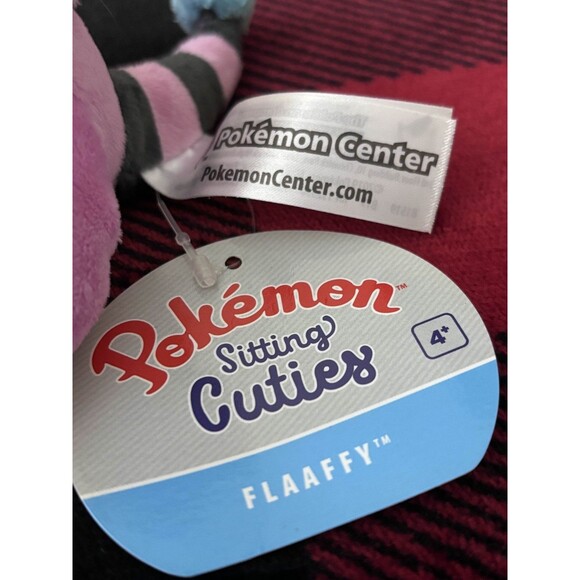 2019 Pokemon Center Sitting Cuties Flaaffy Plush 5.5" Stuffed Doll with Tags - Picture 5 of 9